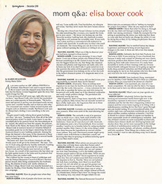 Q&A with Elisa Boxer in Raising Maine Magazine
